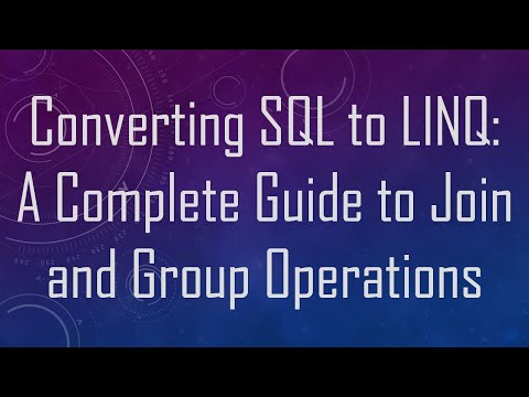 Converting SQL to