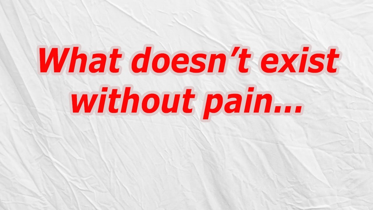 What doesn’t exist without pain (CodyCross Answer/Cheat) YouTube