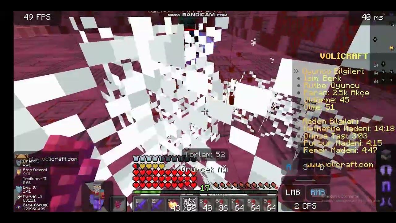 VoliCraft Hile diyenlerin yatışke killmontage boxpvp