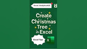 Christmas Tree in Excel 🎄 | Easy & Creative Trick.