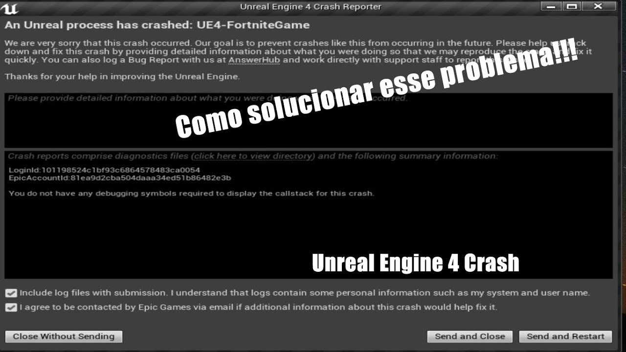 Fortnite Unreal Engine Ue4 Crash
