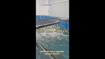 Factory Testing 300A ESC 85165 Motor Underwater Testing