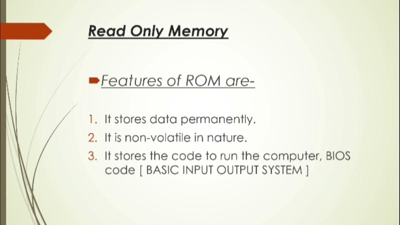 Presentation(PPT) On Memory Unit | Computer Fundamentals | Class 12,BBA ...