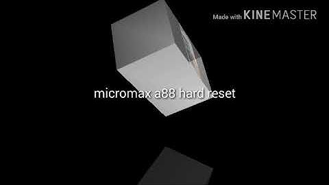 micromax a88 hard reset