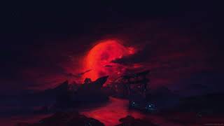 Blood Moon Torii River Live Wallpaper