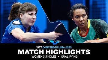 Sarah Hanffou vs Vivien Scholz | WS Qual | WTT Contender Lima 2023