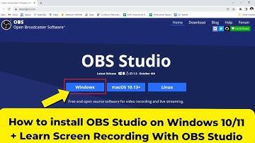 How to install OBS Studio on Windows 10/11 + Learn Screen Recording With OBS Studio