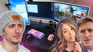 Reacting To Popular Youtubers Setups Ft. Pokimane & Tfue