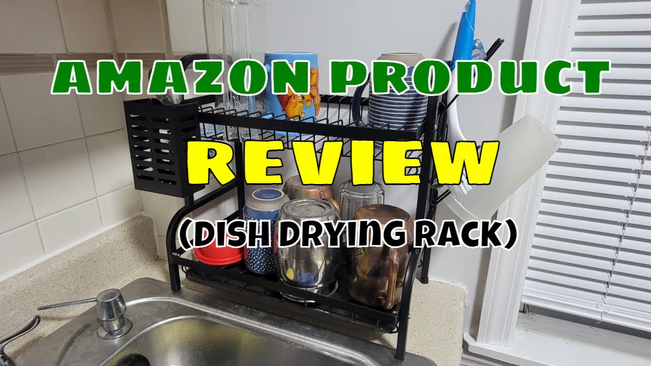 Swedecor Dish Drying Rack, 2 Tier Rust-Resistant Dish Rack Small Dish ...