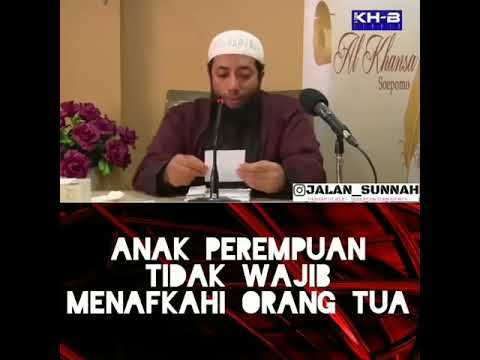 Anak perempuan tidak wajib menafkahi orangtua - YouTube