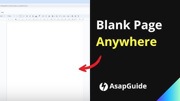 How to Add a Blank Page Anywhere on Google Docs