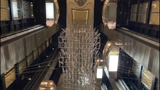 Awesome Panoramic KONE Traction Elevators in the Forward Lobby of the Allure of the Seas 
