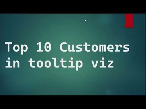 Tableau How to show Top 10 Customers in tooltip viz