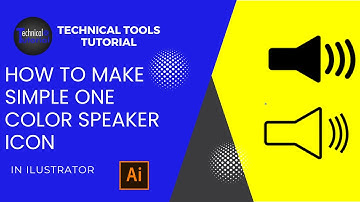 How to draw Speaker icon in Illustrator | Icon design | Iconography | Illustrator tutorials