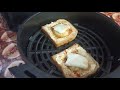 How to cook simple egg toast in air fryer  5minute easybreakfast airfryer hp hp56