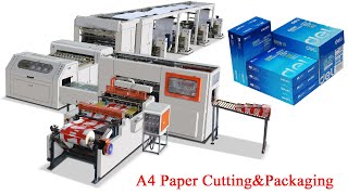 High speed A4 Copy Paper Sheets Cutting Machine And Automatic Packaging Machine For Sale In China