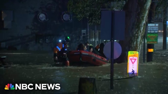 Record Breaking Rain Causes Flash Flooding In Pittsburgh