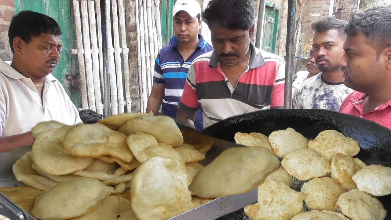 Lalu Ka Kadai Shutir Kachori @ 3 5 rs Only - Laxmiganj Bazar Chandannagar | Indian Food Loves You