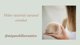 : Caracol crochet paso a paso