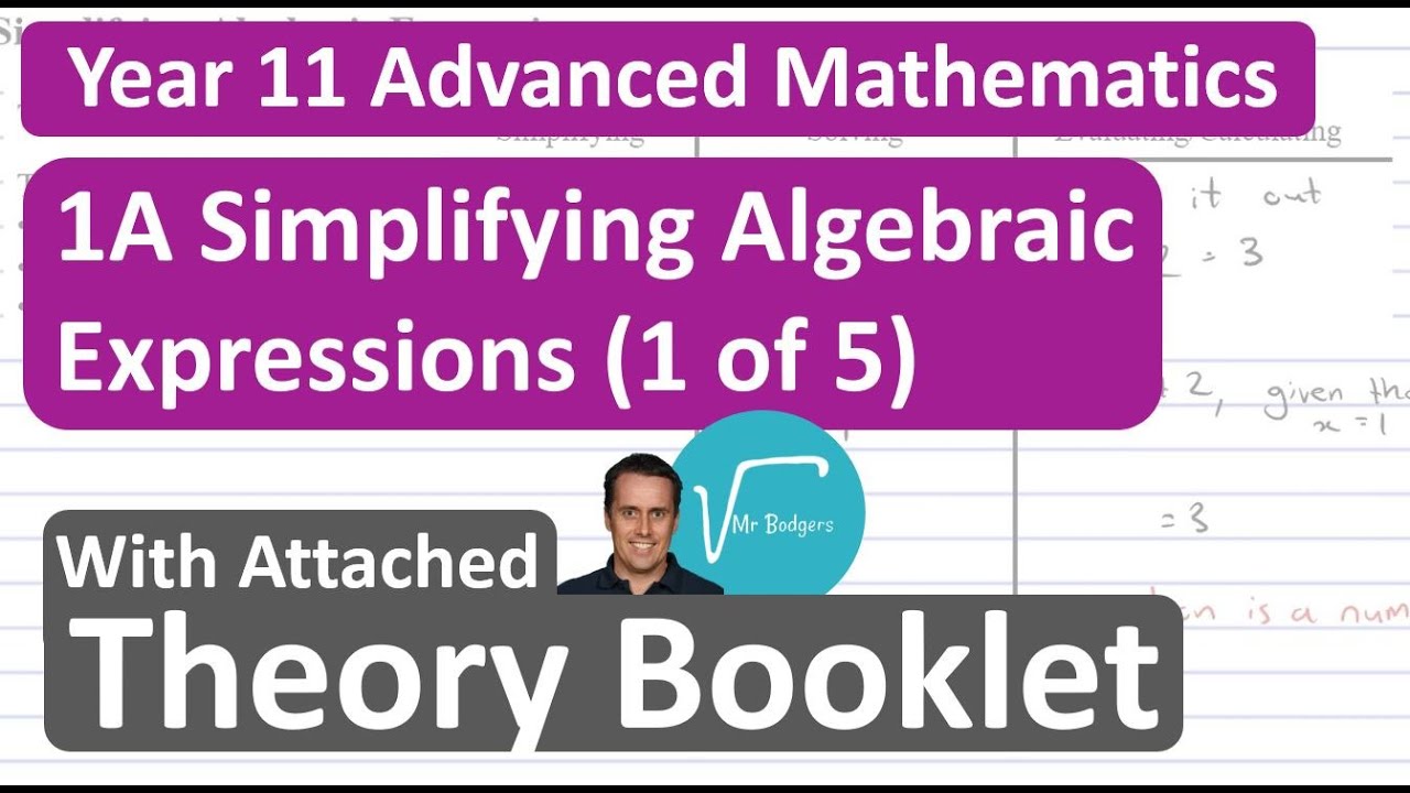 1A Simplifying Algebraic Expressions (1 of 5) - YouTube