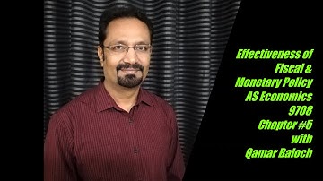 Fiscal and Monetary Policy Effectiveness to control demand pull inflation | AS economics 9708