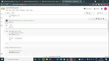 Symbolic Mathematics in Python