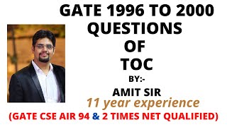 GATE 1996 TO 2000 QUESTIONS OF TOC