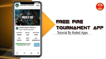 Making Free Fire Tournament App in Kodular | Part -1| Koded Apps|#kodedapps #freefiretournamentapp