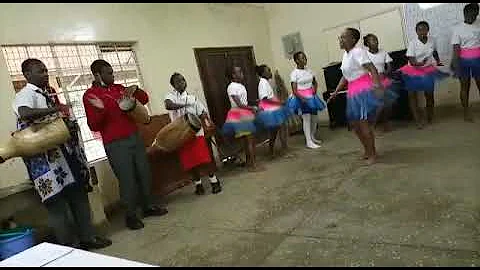 SACHO High School Music students rehearsing for KASU Exams. Dancing to Luhya folk song.
