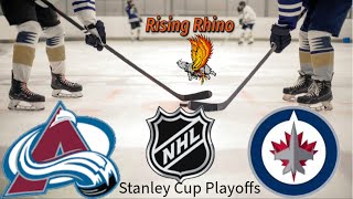 Colorado Avalanche Vs Winnipeg Jets Playoffs Round 1 Continues: Watch Party