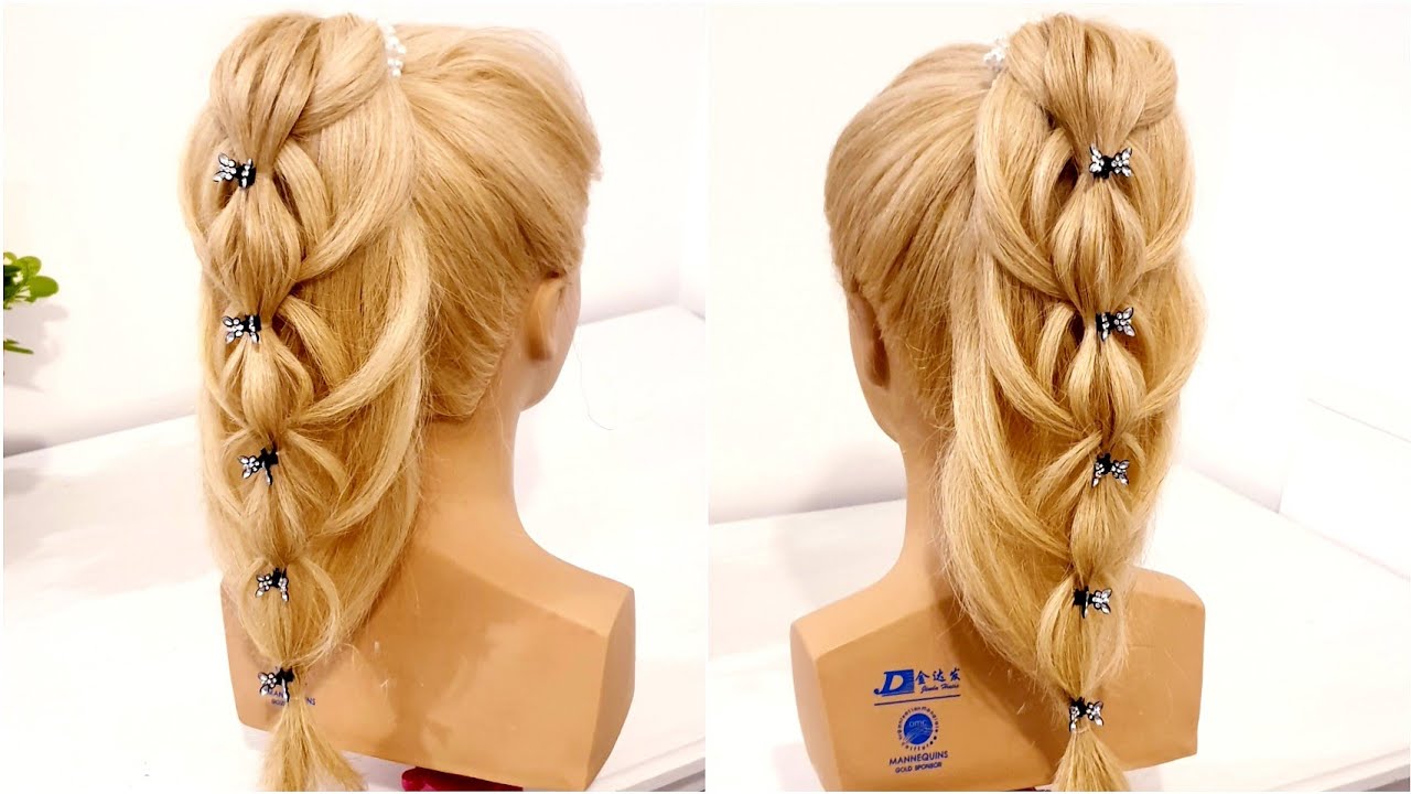 🌸Прическа из резинок.New idea with a tail🌸. Easy and Beautiful ponytail hairstyle for girls.Хвосты