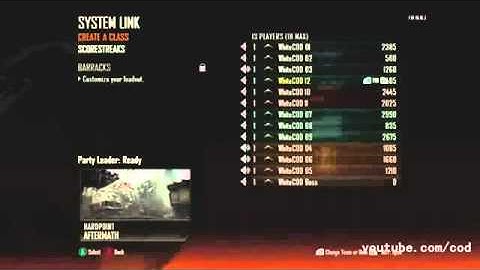 Black Ops 2 Create a Class Menu - All Features