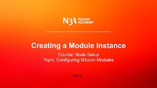 Creating a Module Instance