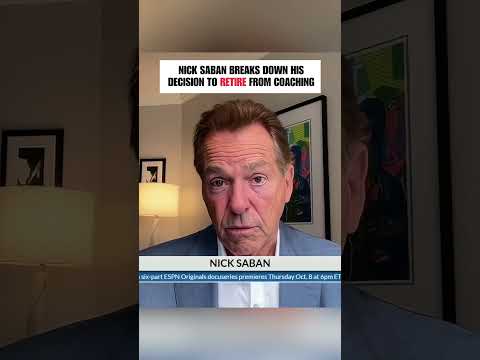 'When is the right time to do this?!' - Nick Saban on his retirement decision