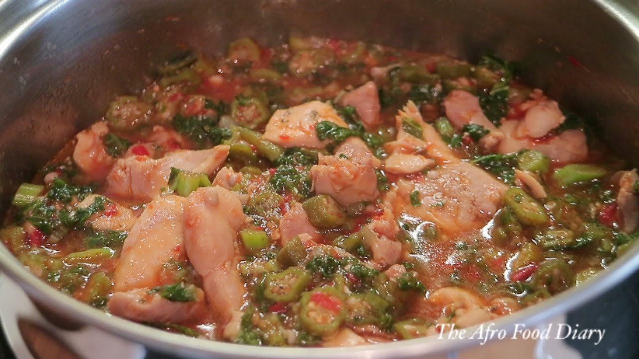 BEST OILLESS OKRO/OKRA SOUP RECIPE YouTube