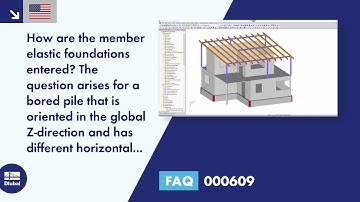 [EN] FAQ 000609 | How do I enter member elastic foundations? The question arises for a bored pile...