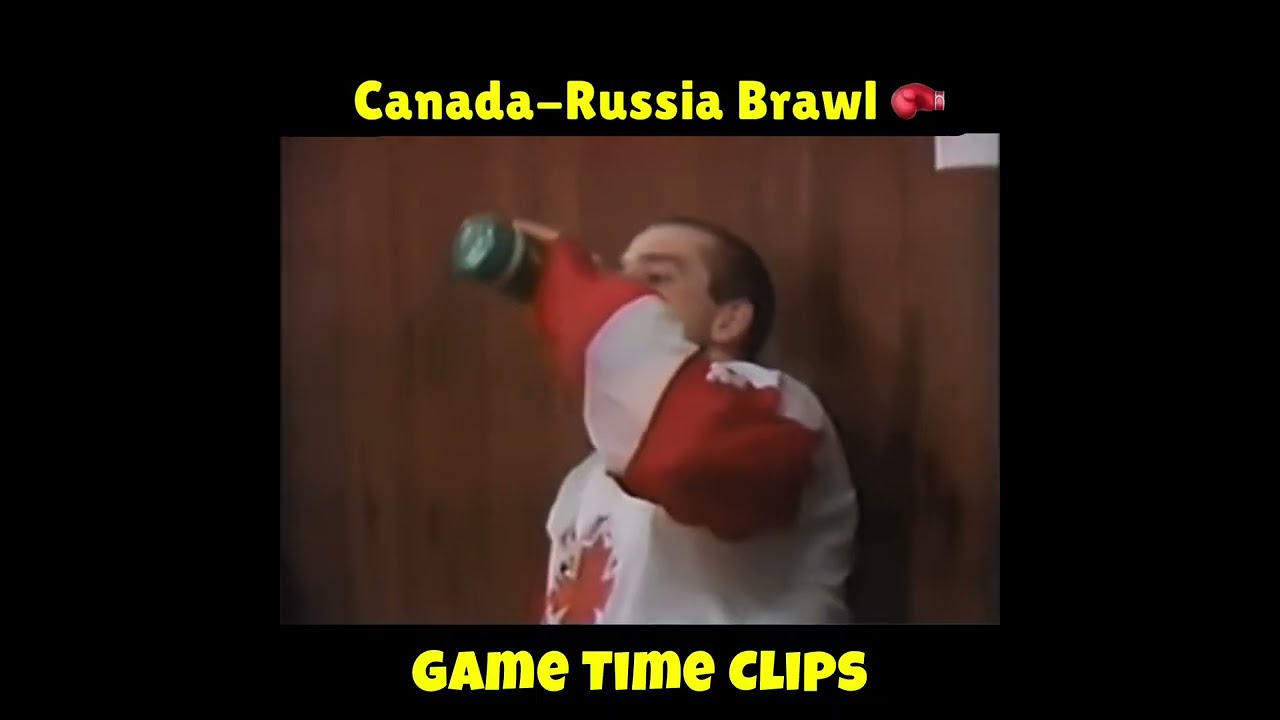 Canada- Russia chaotic brawl 1987 WJC 