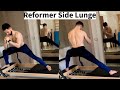 Pilates Reformer Side Lunge | Inner Thigh &amp; Core Workout