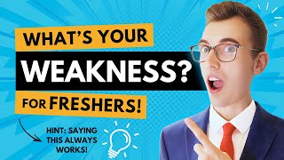What Is Your Weakness? Top Answers for Freshers (No Experience Needed)
Biggest Weakness Interview Answer for Freshers & No Experience
Welcome to this interview training video where I’ll teach you how to answer the tough question: “What is your biggest weakness?”, especially if you’re a fresher, just out of college/university, or you have little to no work experience.
I’m Joshua Brown from How2Become.com. We’ve supported millions of candidates around the world over the last 20 years, and by watching this video you’ll know exactly how to give a strong answer that impresses the interviewer and keeps you in the running.
00:00 What you’ll get in this video:
- A list of safe weaknesses you can mention even if you have no experience
- Short improvement examples you can copy and adapt
- Two full, ready-to-use answers (Option 1 & Option 2) with breakdowns of why they work
01:22 Why this question is asked
Recruiters are looking for self-awareness, willingness to improve, and long-term potential. They’re not trying to trip you up. Choosing a weakness that’s realistic but not critical to the role, and then showing how you’re dealing with it, makes you stand out.
02:16 Structure you should follow
Use my simple ACE formula:
A = Acknowledge a genuine weakness
C = Confirm what you’re doing to improve it
E = Explain how it will benefit the employer
03:07 Safe weaknesses list (for freshers / no experience)
- Nervous speaking up in groups / Public speaking
- Lack of workplace experience
- Needing more confidence when starting new tasks
- Time-management with multiple new tasks
- Unfamiliar with specific tools or software
All of these are realistic, non-threatening to your role, and easy to pair with an improvement plan.
06:07 Two full example answers
Option 1 – “I don’t yet have much work experience…”
Option 2 – “My biggest weakness is time-management when balancing new tasks…”
Each answer is followed by a breakdown of why it works so you can adapt it to your own situation.
08:23 What to do next
✔ Write down which weakness YOU will use.
✔ Choose which answer you prefer: Option 1 or Option 2?
✔ COMMENT below: Tell me your job role, which answer you’ll use, and I’ll give you tailored extra tips.
✔ SUBSCRIBE & LIKE if you found this useful — new videos every week to help you land your first job.
✔ *Grab my FREE online interview training course to prepare further:* https://www.how2become.com/free-online-interview-training-course/
Thank you for watching and best of luck in your interview, you’ve got this! What Is Your Weakness? Top Answers for Freshers (No Experience Needed)