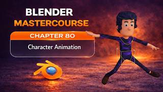 BLENDER MASTERCOURSE: Chapter-80: Character Animation #3d #blender #b3d