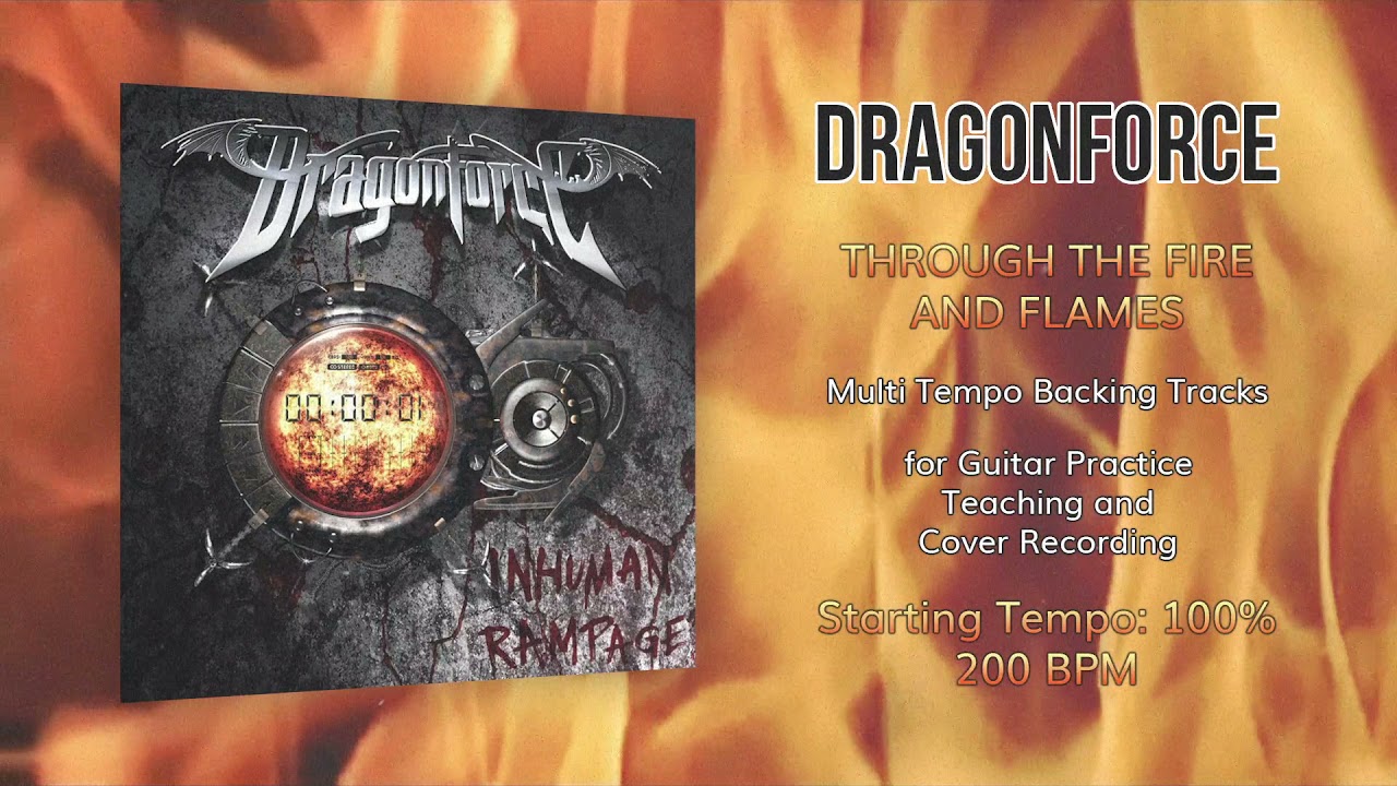 Dragonforce Through The Fire And Flames Album DRAGONFORCE - Through the Fire and Flames - 100% Tempo (200 BPM