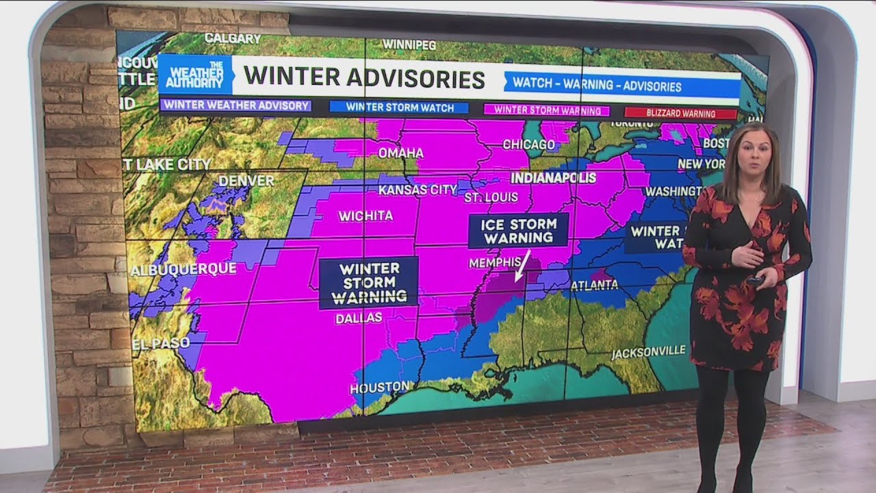 Tracking dangerous wind chills and weekend winter storm - YouTube