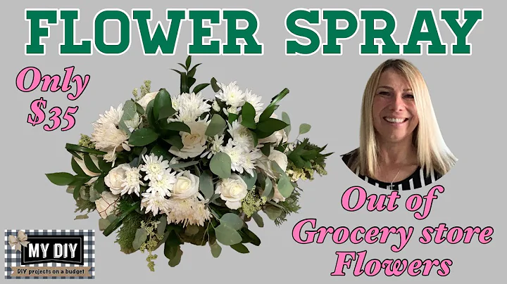 HOW TO MAKE FLOWER SPRAY FOR WEDDING OR FUNERAL | DOUBLE ENDED ARRANGEMENT | GROCERY STORE FLOWERS!