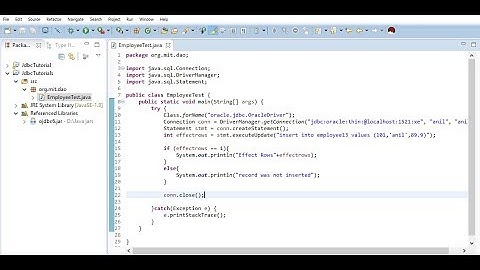 java jdbc Tutorial - Part 4:Jdbc program with oracle database (update and delete)