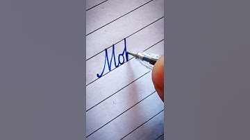 writing a name "Mohit" in cursive #shorts
