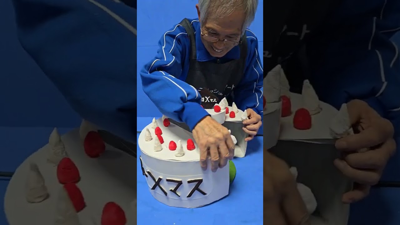 ティッシュでクリスマスケーキを作りました!