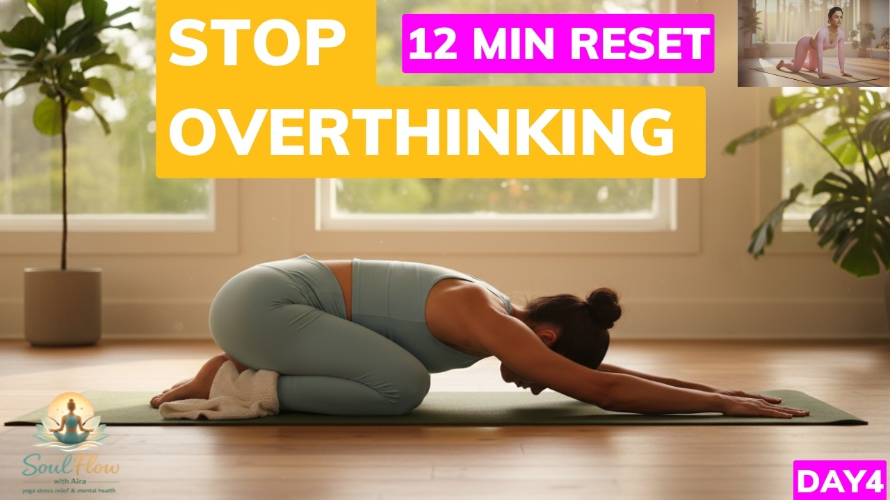 Stop Overthinking in 12 Minutes | Day 4 Cat-Cow Yoga for Nervous System Reset