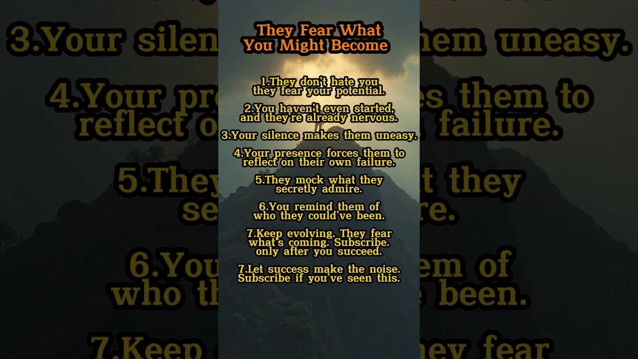 They Fear What You Might Become Dark Psychology Of Untapped Power