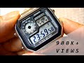 Casio Unisex Gold Digital Alarm Watch A168WG-9WDF - YouTube