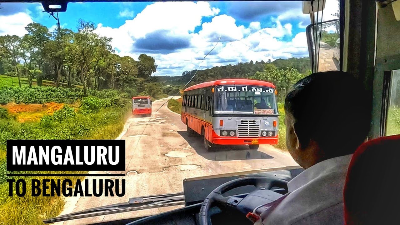 Mangalore to Bangalore : KSRTC Airavat Volvo B9R  bus journey | Shiradi Ghat | NH 75😍